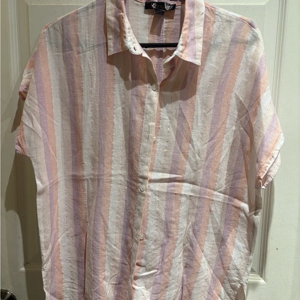 Women’s Striped Short Sleeve Shirt